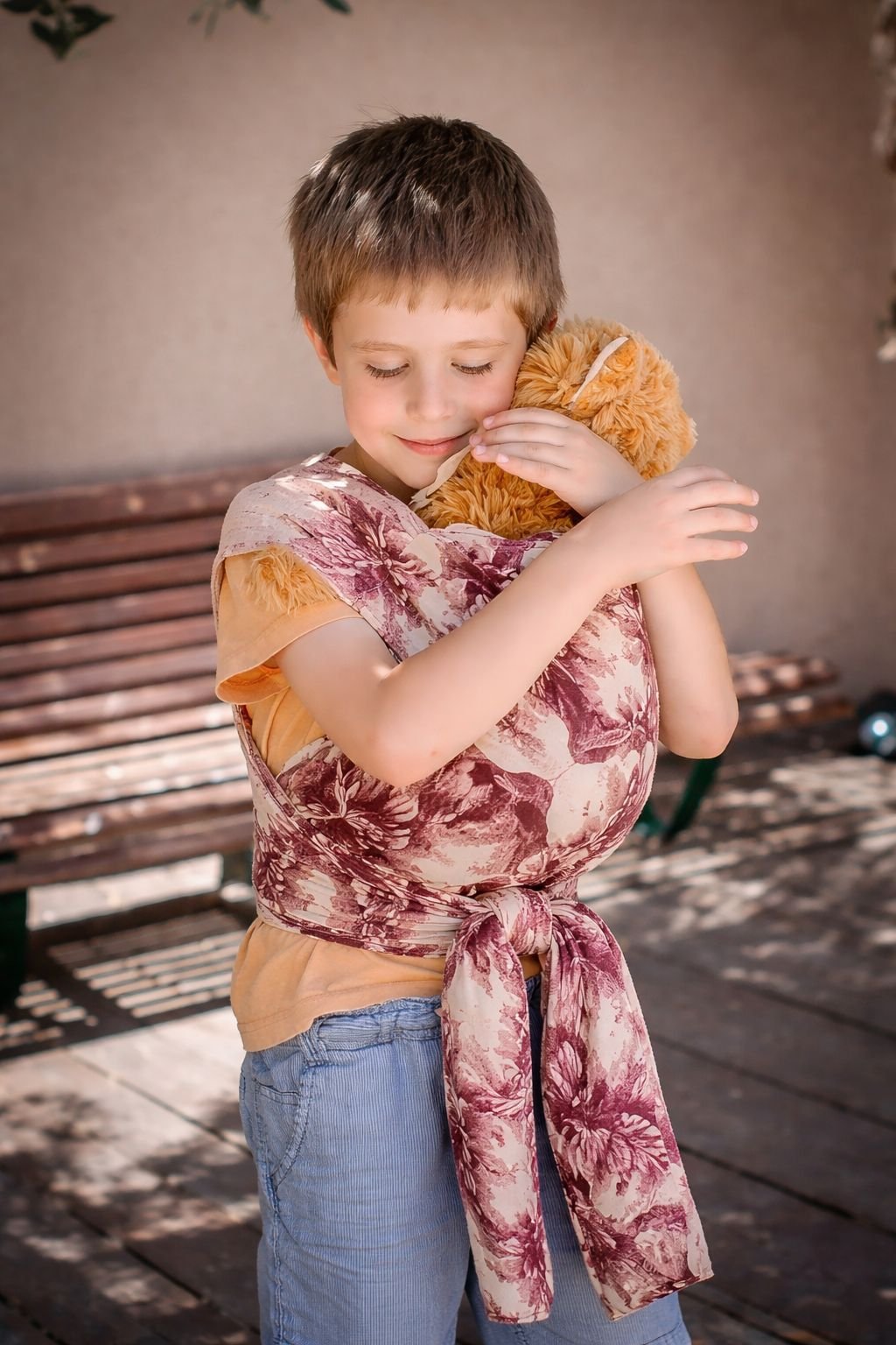 Alternative view of Topa-Top Wrap Conversion Doll Carrier Mei Tai Silk Linen Fabric