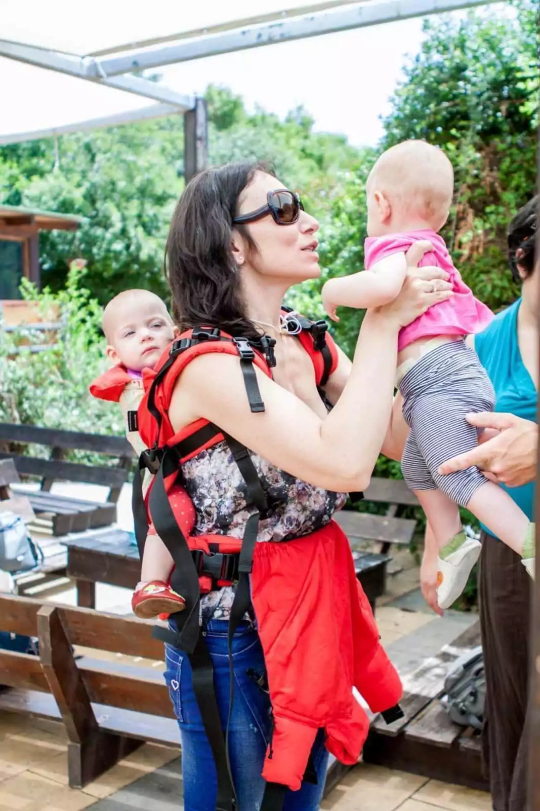 Alternative view of Topa-Top Tandem Full Buckle add-on for twins or siblings