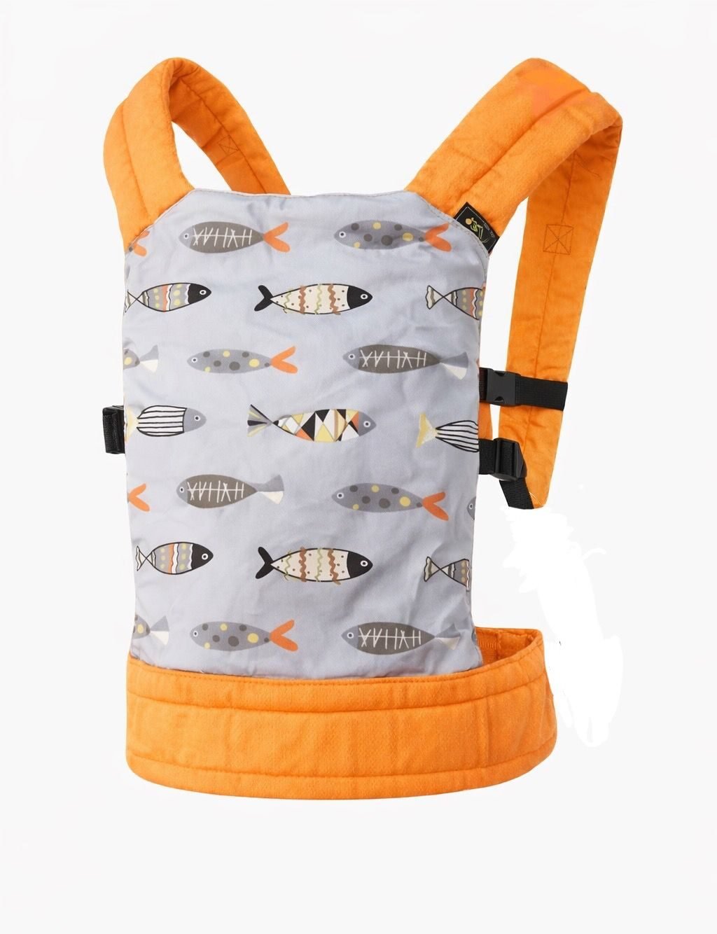 מנשא ילקוט לבובות טופה-טופ כתום עם דגים