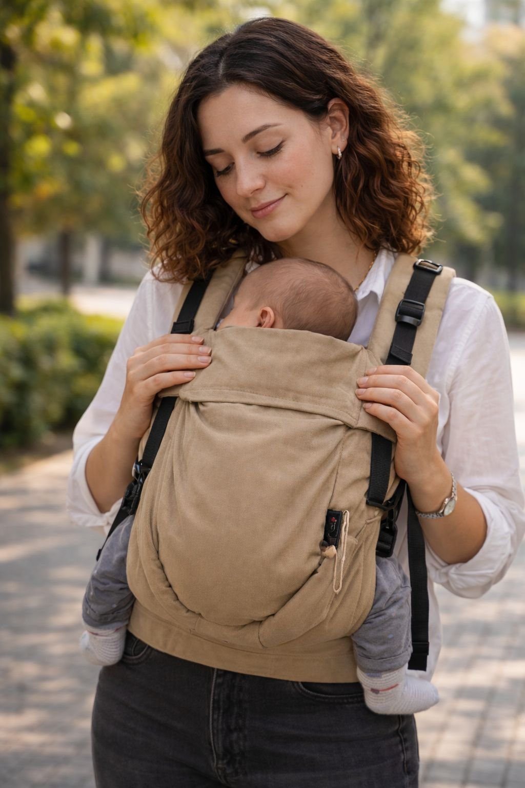 Topa-Top Premium baby carrier - Beige-Khaki