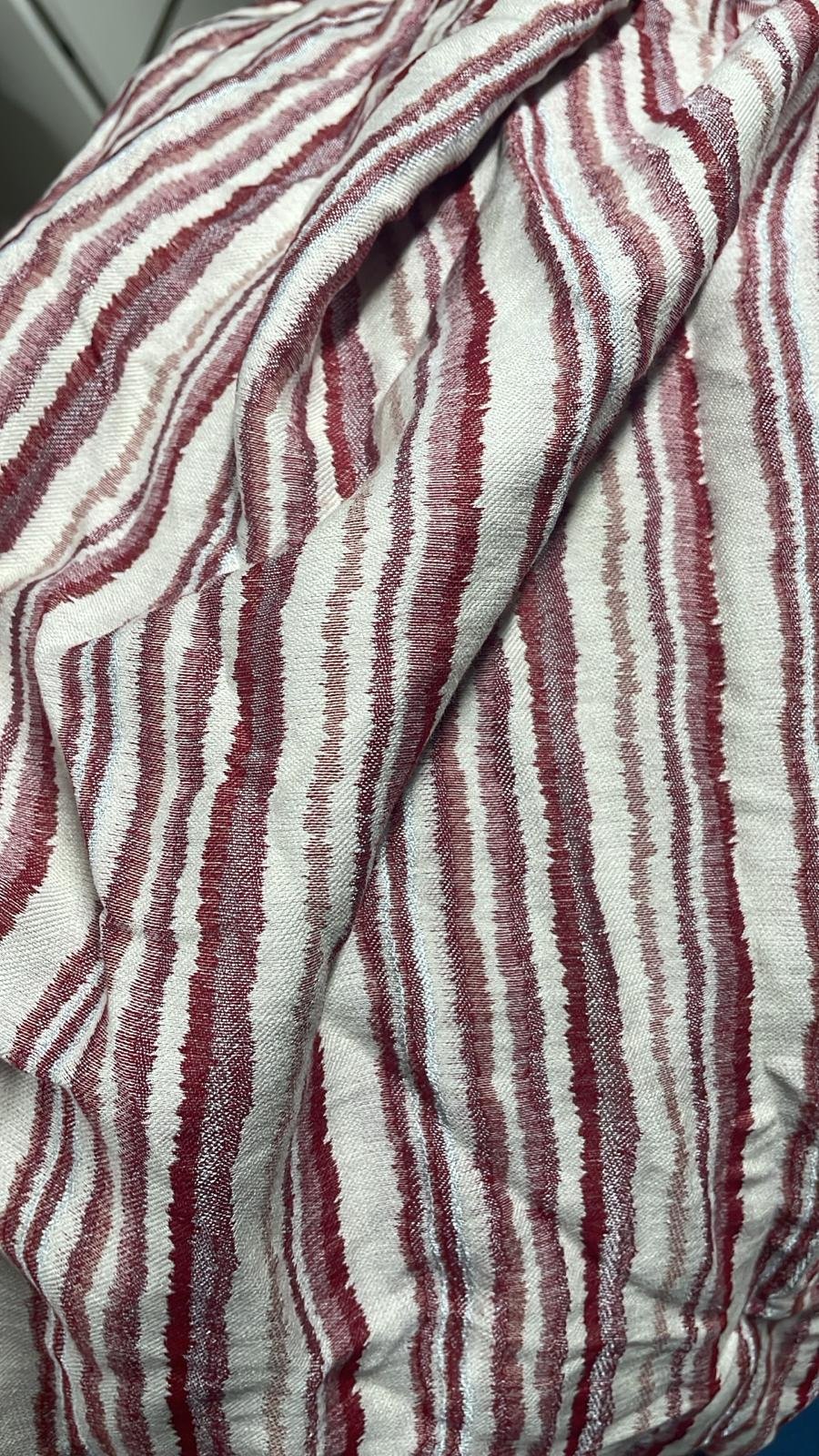 מנשא טבעות כותנה ויסקוזה - גלים אדומים