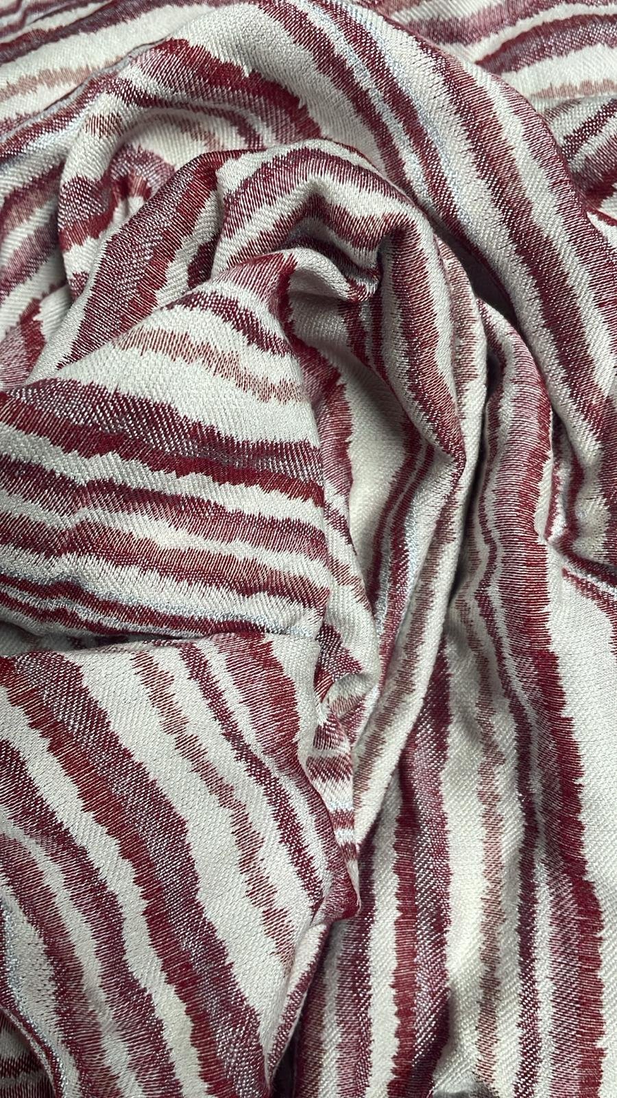 Alternative view of מנשא טבעות כותנה ויסקוזה - גלים אדומים