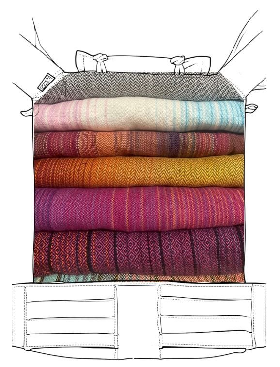 מנשא קליק טופ טאי היברידי   -  בעיצוב אישי מבדי גירסול