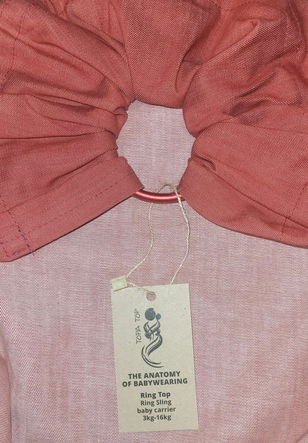 מנשא צד עם טבעות טופה-טופ - טרקוטה - 100% כותנה