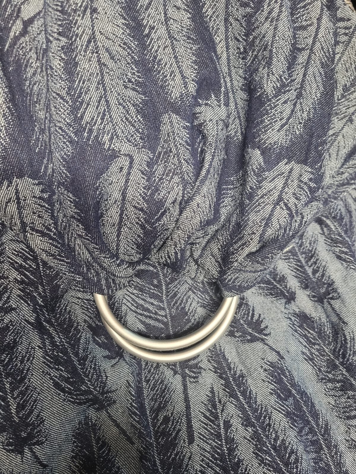 מנשא צד עם טבעות טופה-טופ - נוצות כחול כהה