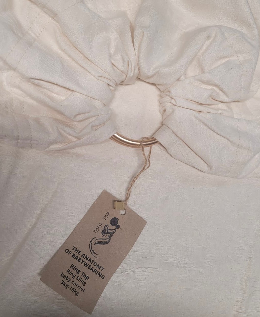 מנשא צד עם טבעות טופה-טופ - ורדים מחוספסים - 100% כותנה