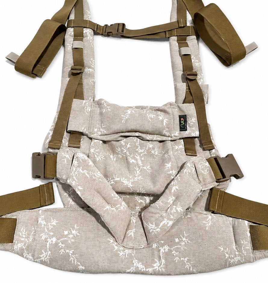 Alternative view of Topa-Top Premium baby carrier - Woven Wrap Brown Snowdrop (Copy)