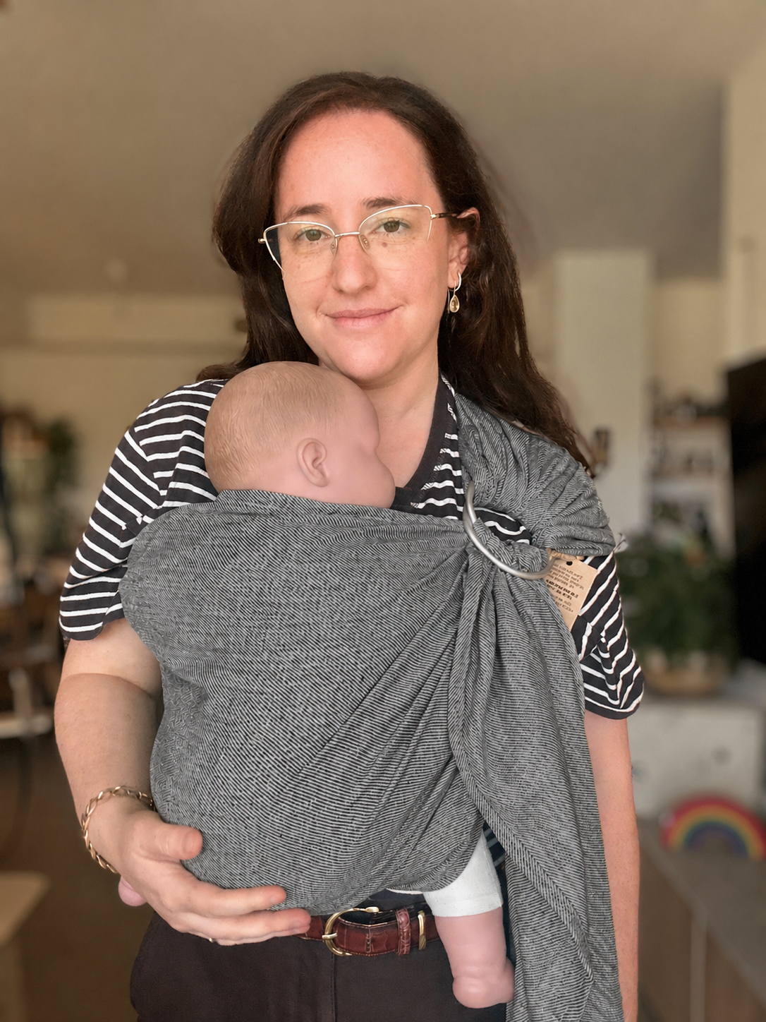 Topa-Top Ring Sling - Silver - Cotton \ Linen