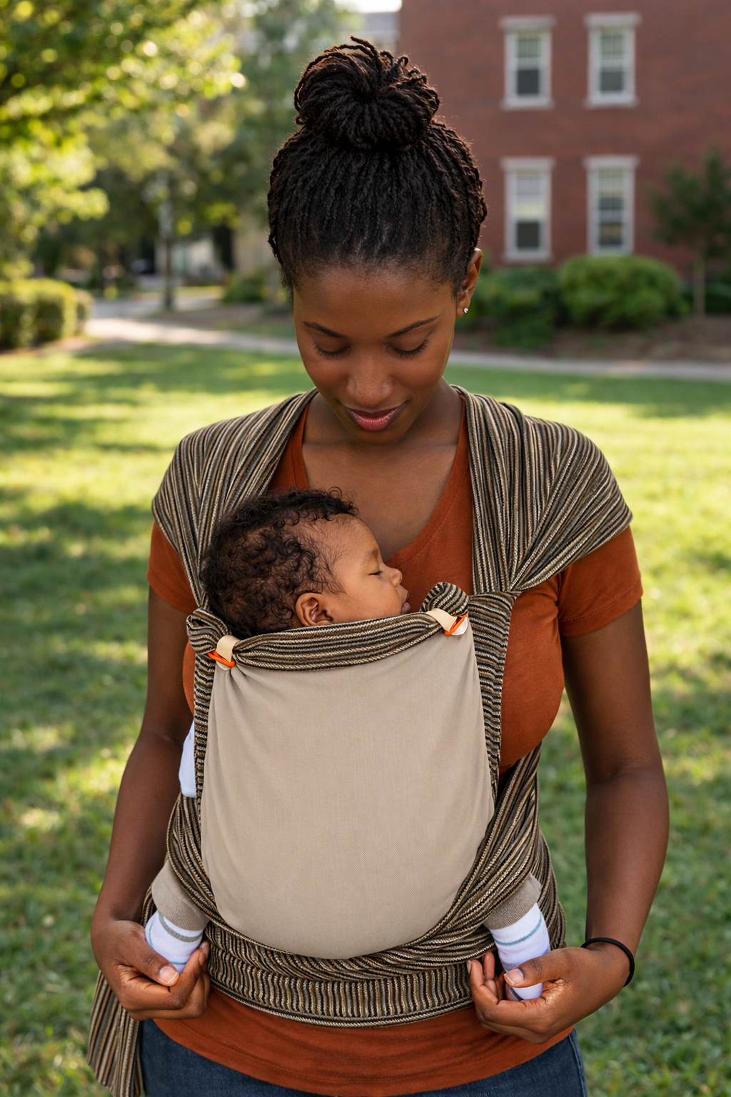 Hybrid Klick Top Tai (Meh Dai) Baby Carrier – Brown