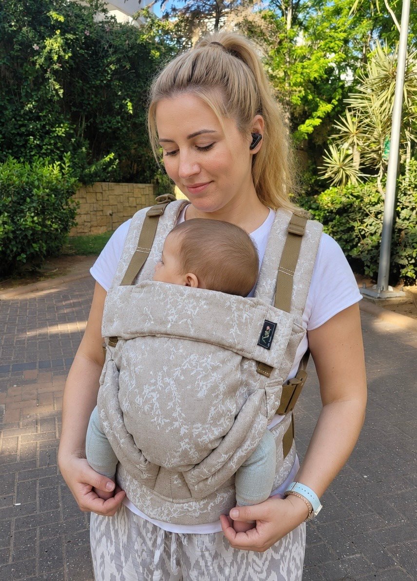 Topa-Top Premium baby carrier - Woven Wrap Brown Snowdrop (Copy)