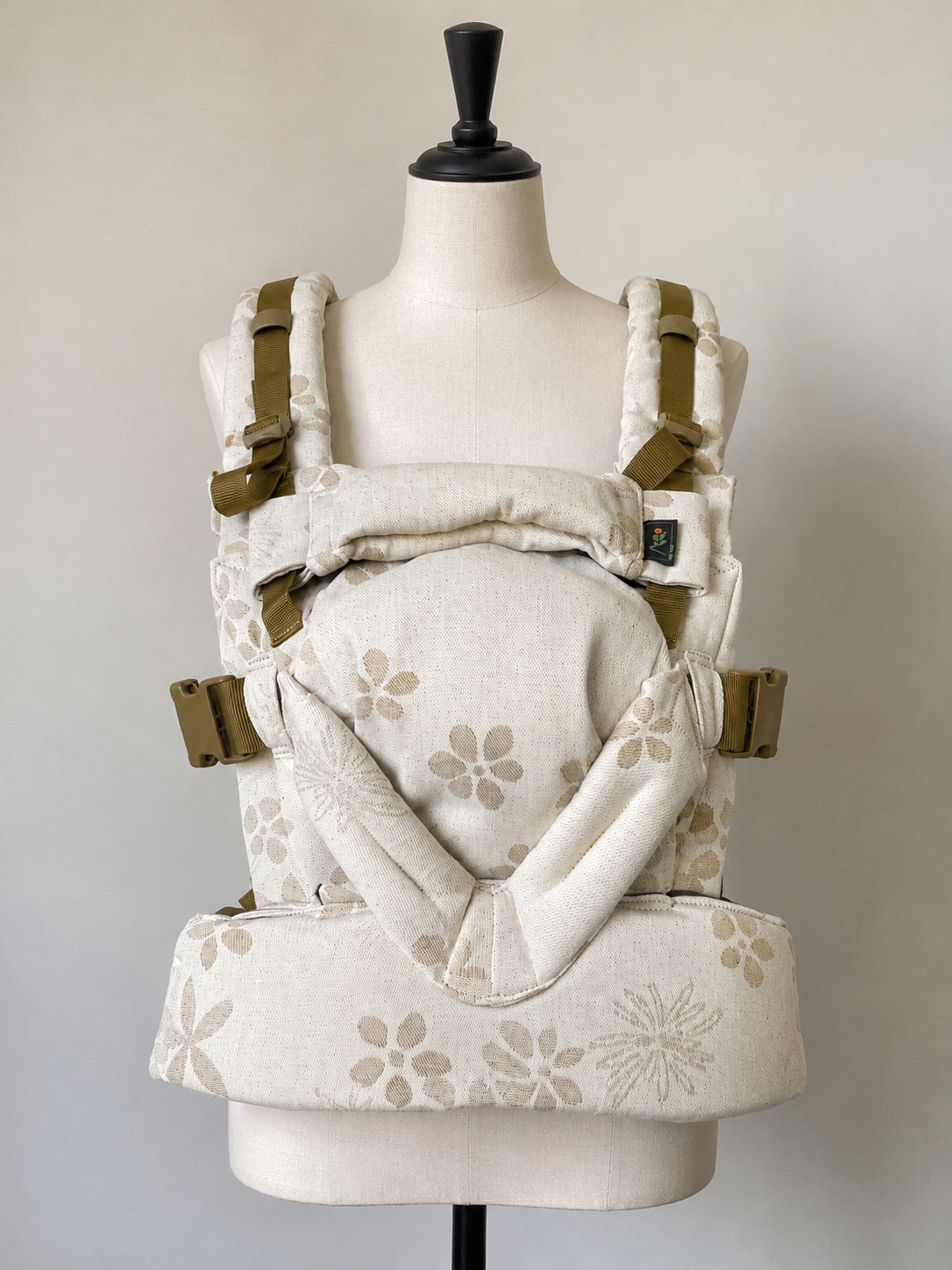 Alternative view of Topa-Top Premium baby carrier - Woven Wrap White Meadow Flowers
