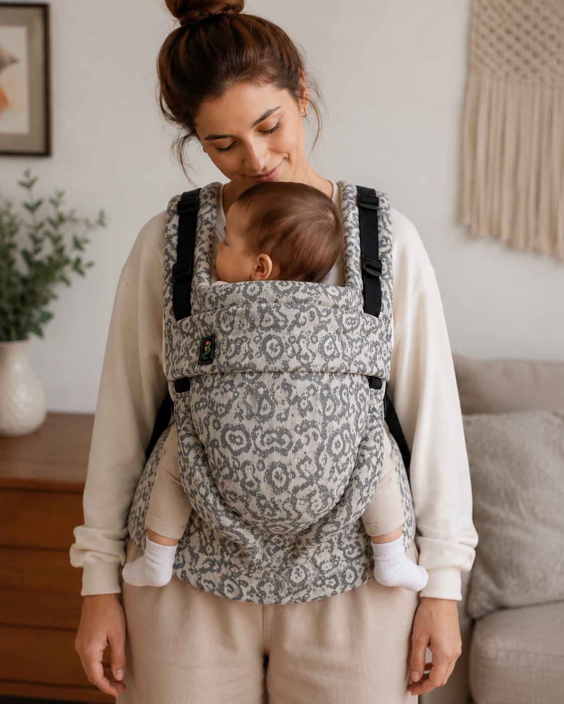 Topa-Top Premium baby carrier - Woven Wrap Gray River Stones