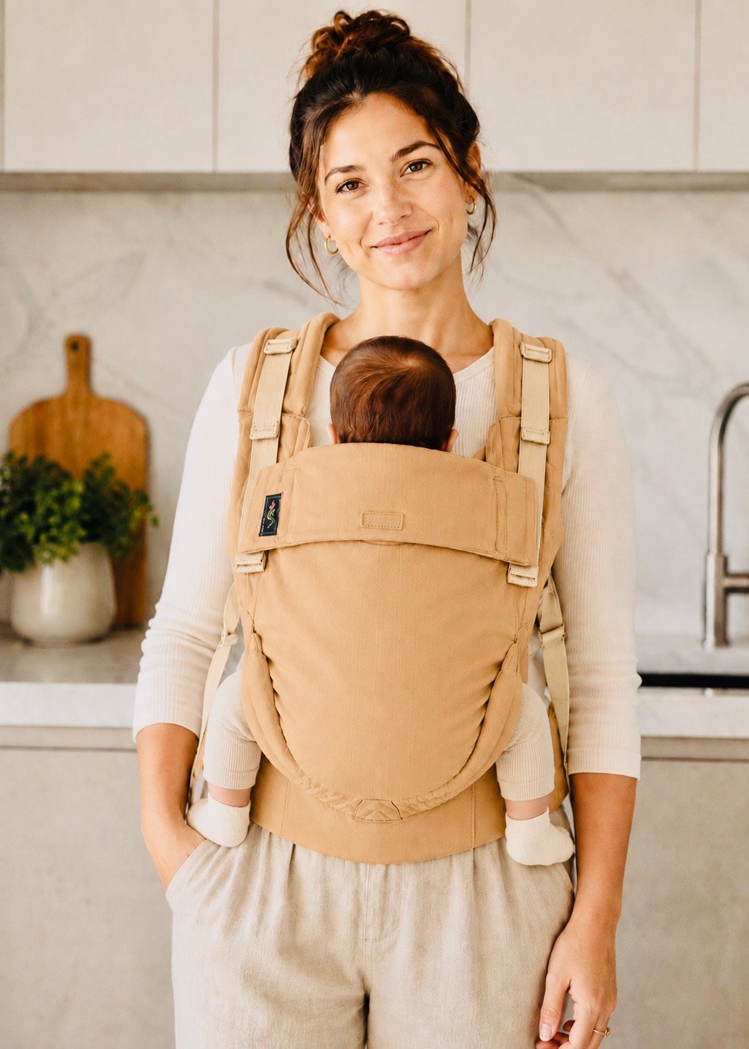 Topa-Top Premium baby carrier - Camel Thin Drill
