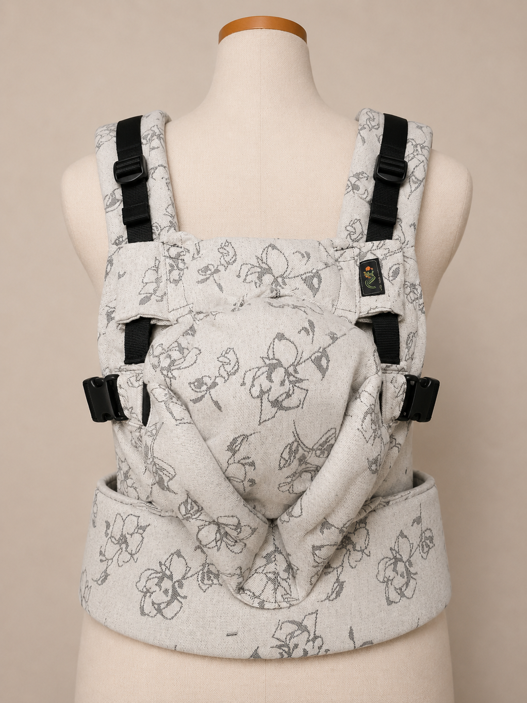 Topa-Top Premium baby carrier - Woven Wrap White Roses